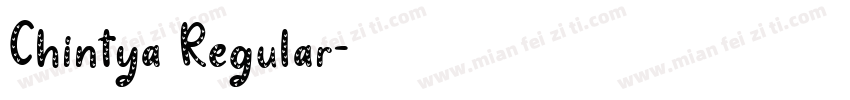 Chintya Regular字体转换